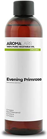 Onagre BIO (Oenothera biennis) - 250 mL - Huile Végétale Vierge et Certifiée AB - Cycle menstruel & Santé cardiovasculaire et de la peau - Aroma Labs - Made in France