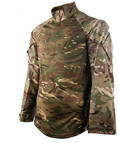 Under Body Armour Combat Shirt (UBACS) British Army Issue MTP Long Sleeve Military Tactical Jagd Airsoft Paintball Gr. L, MTP