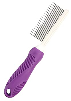 YYHONGMAI Detangling Pet Hair Comb Pet Grooming Comb Long Stainless Steel Teeth Comb for Dogs Cats