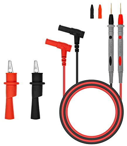 Messleitungen für Multimeter Prüfsonden mit Krokodilklemmen Multimeter-Kabel für Haushaltsgeräte Coccodrillo industrielle elektronische Prova per Multimeter