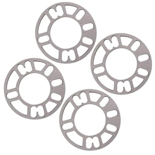 GIONAR 4 Pcs Elargisseur de Voie Universelle, Elargisseur de Roue 8mm Thick, Convient à la Plupart des Véhicules à 4 et 5 Écrous, pour Améliorer la Stabilité et l'Apparence d'Auto