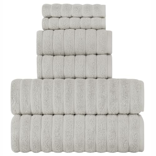 BERIBO Türkisches Handtuch-Set, 100% Baumwolle (Wolke), 620 g/m² (Sahara)