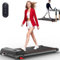 CharonFit Laufband für Zuhause Walking Pad: Mit 2,25 PS Motor, 100kg Gewichtskapazität & 4% Neigung - P100 1-6 km/h