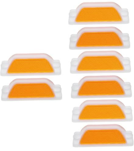 Amosfun 4 Ensembles Délinéateur Réfléchissant Panneau D'avertissement Réflecteurs Pour Entrée D'allée Ton Ce Marqueur De Route Réflecteurs Routiers Marqueurs Réfléchissants 2 Pièces * 4