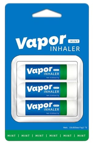 Inhalador nasal, ambientador de senos nasales, ayuda respiratoria a base de hierbas con mezcla de aromas calmante, dispositivo de apoyo respiratorio compacto con aroma persistente, cuidado de