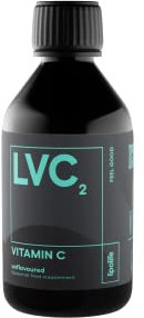 lipolife LVC2 Liposomal Vitamin C Liquid 240ml – High Strength, Soy-Free – 48 Days Supply, No Tablets, Clinically Proven Higher Absorption, Gluten-Free, Vegan, Immune & Collagen Support