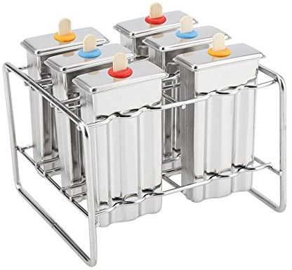 Kit de molde de Helado de acero inoxidable Para Hacer Paletas de Hielo con Bandeja Industrial Para Hogar Cocina Bricolaje Moldes Para Hacer Paletas de Hielo (#1)