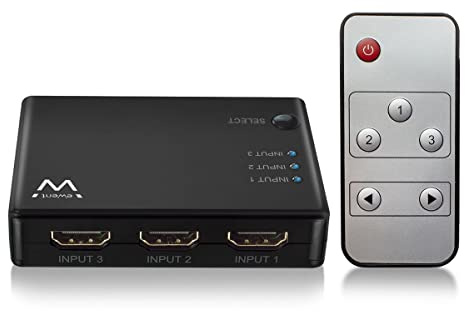 Splitter Ewent EW3730 3x HDMI 4K Preto