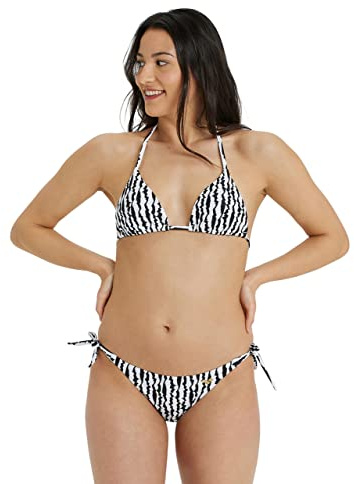 arena Allover Triangel Damen Bikini, Dreieckiges Oberteil mit Herausnehmbarer Polsterung, Schnelltrocknendes Stretch-Material, Ober- und Unterteil mit Seitlichen Bändern