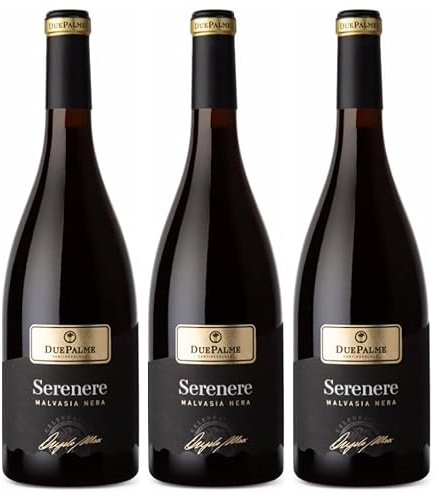3 Bottiglie Malvasia Nera Cantina due Palme - Confini del Gusto - Annata 2022