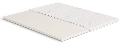 Meisterschlaf Visco Topper 280x200 cm – Höhe 7 cm – Weich & Wärmend – Memory Foam RG 50 – Oeko-TEX® Standard 100 – Tencel™ Lyocell 3D Doppeltuch-Bezug waschbar – Made in Germany