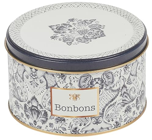 URBNLIVING Floral Paisley Cityscape Design Nesting Cookie Biscuit Muffin Candy Sweet Tins Small Cake Storage Tin Tea Tray Set (Aouelos Candy Box)