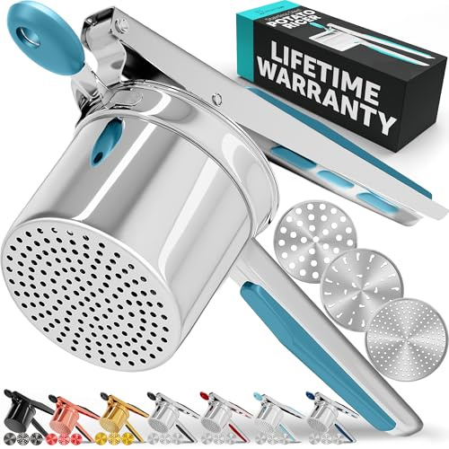 Priority Chef Potato Ricer 3 Disc, Turquoise, GM-PC-RICER3-TRQ