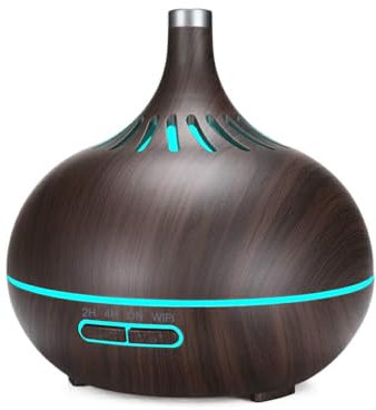 IOIUSKKU Humidificador de aire ultrasónico eléctrico de plástico compacto con difusor de Aroma eléctrico para el hogar y la Oficina de gran capacidad