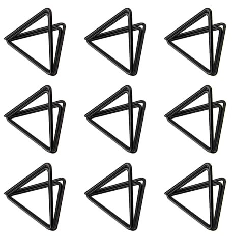 120 Stück Metall-Schreibtisch-Namenshalter, dreieckige Form, Tischkartenhalter, Kartenständer, Clip, Mini-Kartenständer, Halter für Hochzeiten, Geburtstagspartys (120 Stück, schwarz)