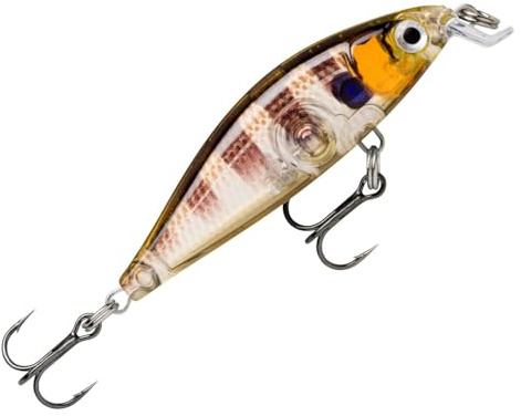Rapala X-Light Minnow 5cm 4g - Wobbler, cebo rígido, Twitchbait, Minnow para pesca de perca, cebo rígido para pesca con señuelo, Color: Glassy Gill UV