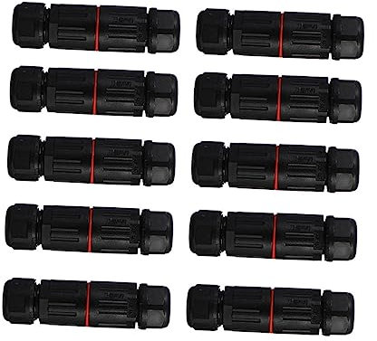 Veemoon 10pezzi Connettore Cavo Per Illuminazione Esterni Facile Installazione e Antifiamma Design Pratico Per Uso Esterno
