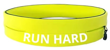 VIKZON®. Riñonera Running- Cinturón Running Unisex con Porta Móvil, Ideal para Running, Trail y Gimnasio - Ligero y Cómodo. (Fluorescente, XL)