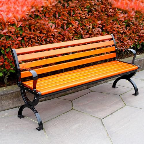 SORVA Gartenbank für draußen, Parkbank für die Terrasse, wetterfestes Gartenmöbel-Sofa für die Veranda, perfekt für Hinterhof, Terrasse, Rasen, Poolrand (Größe: 150 cm/59 Zoll B)