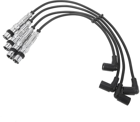 QUARKZMAN Zündleitungssatz Für VW Golf VI 1.2 TSI 08-13 4 Stück | OE: 03F905409A, Kompatibel: Für VW Caddy 3, Golf 6 Cabrio, Golf 6 Estate, Behebt Zündfehler, Reduziert Motorvibrationen