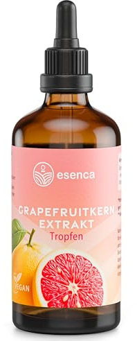Esenca Grapefruitkernextrakt-Tropfen – 100 ml – Hochkonzentriert, Laborgeprüft, Vegan & Alkoholfrei – aus Deutschland