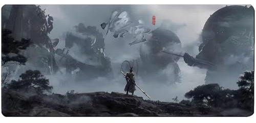 Game Black Myth Monkey King Mouse Pad, Large Computer Mat, Non-slip Desktop Decoration(2,28 * 12IN)