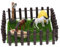 FOYTOKI 1 Satz Puppenhaus-Rennbahn kulich Form plastikenten Spielzeug-Pferdebauernhof Puppenhaus Pferdestall Feenhaftes Gartengras Puppenhaus-Grundriss stabil Mini-Gestütsmodell Coffee