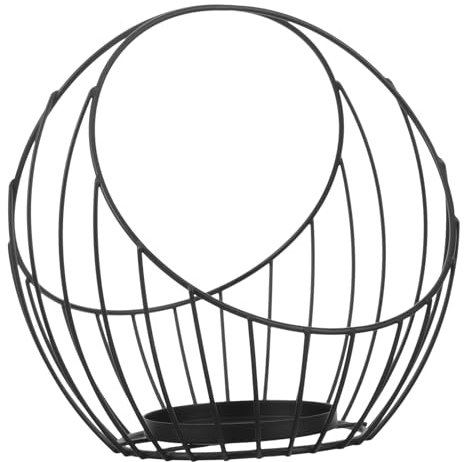 DIYEAH Robuste En Métal Avec Poignée Panier De Rangement En Fil De Fer Pour Journaux Organiseur