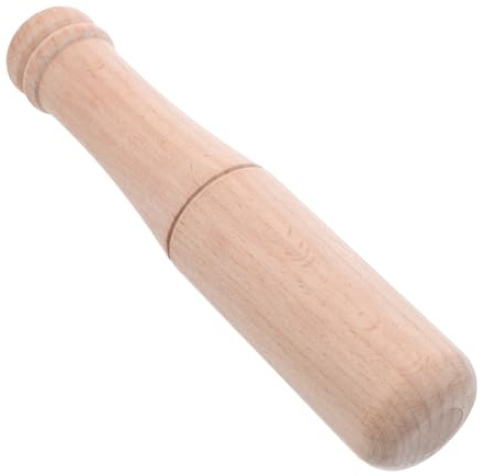 jojofuny Richter Hammer Holz Küchenstampfer Zerkleinerungsstab für Lebensmittel Manuelles Zerkleinern von Gewürzen und Knoblauch für Küche