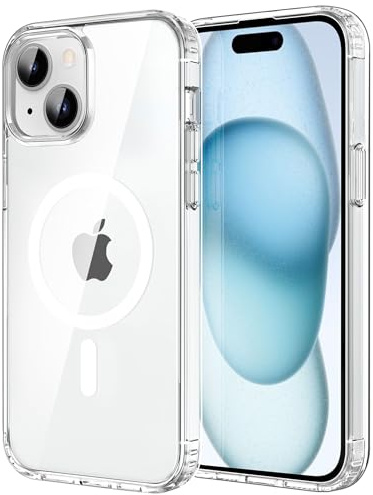 CACOE für iPhone 15 Hülle mit Militärschutz für MagSafe Handyhülle | für iPhone 15 Case,Transluzente Matte,37×N52 Magnete,12 Fuß Fallschutz,2400 GS Magnetkraft,Erhöhter Kameraschutz