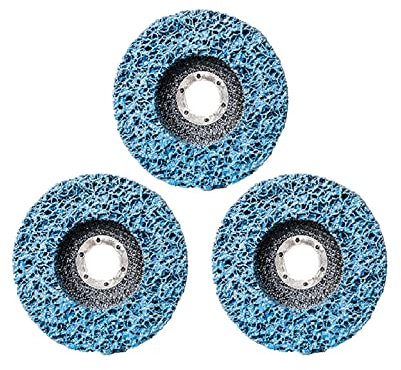 ZKLGS Diamond Grinding Disc Diamond Grinding Disc Polishing Strip Disc Abrasive Wheels Rust Remover Paint Clean Grinding Wheels For Motorcycles Grinder Disc for Angle Grinder(3pcs Blue,115 x 22)