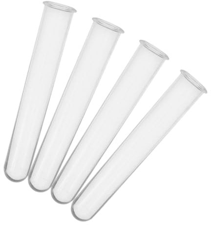 HANABASS 4 Stück Reagenzglasvase Hydrokultur-blumenhalter Für Home Office Decor Kunststoff-blumenstielröhre