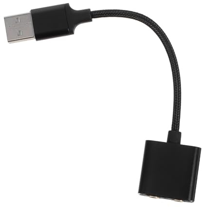 Carte Son Externe Adaptateur Casque PC et Micro USB | Alliage D'aluminium et Pvc, Plug And Play, Son Clair et Stable pour Smartphone