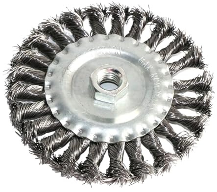 Steel Wire Brush M14 screw 5 inch Twist-Knotted 125mm For Angle Grinder Steel Wire