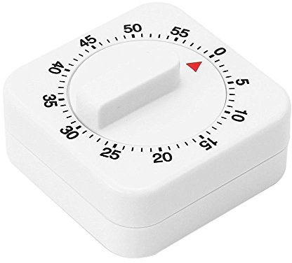 Analog Kurzzeitwecker mit Deutlicher Minutenskala, 60-Minuten Countdown für Klassenzimmer Büro Küche, Schreibtisch Kinder Zeitmana gement Tools, Pomodoro Timer