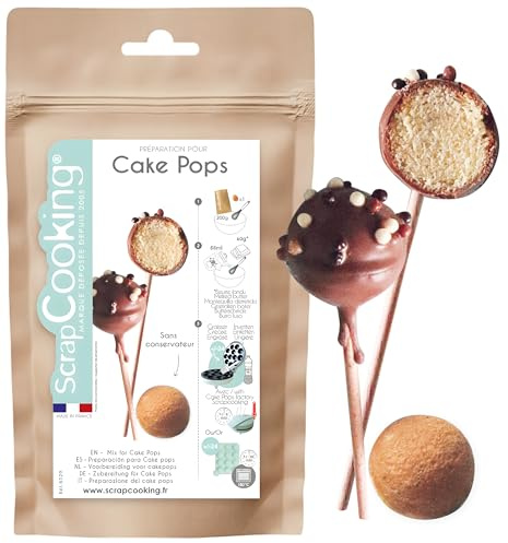 ScrapCooking - Préparation pour Cakepops 200 g - Mix Pâtisserie pour de Délicieux Cake Pops Maison - Cuisine Pâtisserie Goûter - Fabriqué en France - 8529