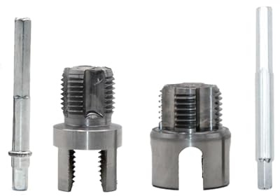 Abridor de rosca de tubería de agua de 1/2 pulgada y 3/4 pulgadas, abridor de alambre interno externo integrado para enhebrador de tuberías de taladro eléctrico