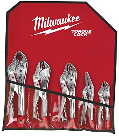 Milwaukee 5-Pc. Torque Lock Locking Pliers Set, Model Number 48-22-3695