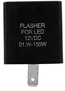 Motorrad Relais, Fydun 2 Pin Wasserdichtes Blinker Relais 12 V Blinker Blinkrelais Motorrad Led Anzeige (Schwarz)