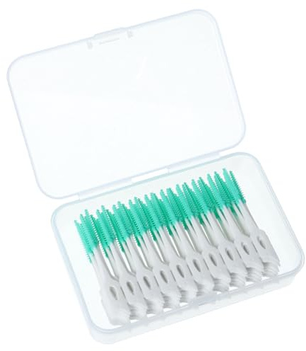 SuPVOX Interdentalbürsten für Zahnseide, tragbar, 160 Stück, Blau