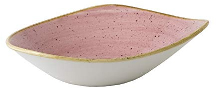 Churchill Stonecast -Triangle Bowl Schüssel- 60cl, Farbe wählbar (Petal Pink)