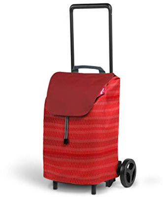 GIMI Carrello Spesa Easy Rosso l 40 34x45 h 96