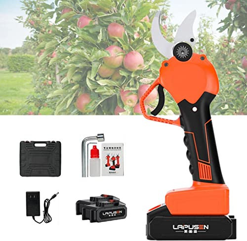 Cesoie Elettriche Professionali per Potatura Troncarami per Frutteti Forbici Elettriche per Potatura con Batteria Al Litio Ricaricabile Diametro di Taglio 40mm