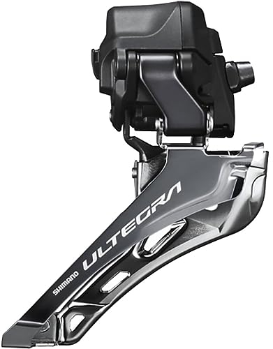 Shimano Ultegra FD-R8150 Di2 Front Derailleur - 2x12-Speed, Braze-on, Down Swing, for 50-54t Max, Black/Silver