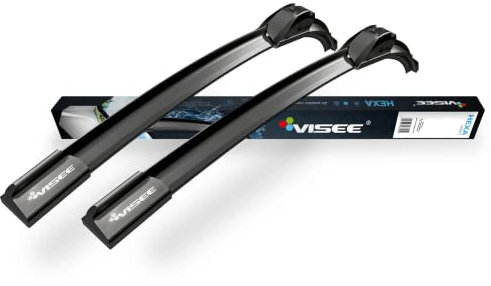 VISEE Komplette Scheibenwischer vorne und hinten kompatibel mit Dacia Sandero II 01.2013-2020 - Länge: 550/500 mm