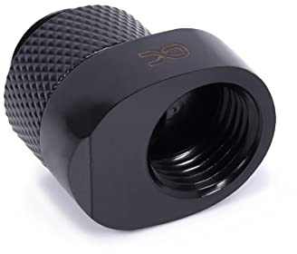 Alphacool 17604 Eiszapfen 8mm Versatzstück drehbar G1/4 AG auf G1/4 IG - black Anschluss Wasserkühlung