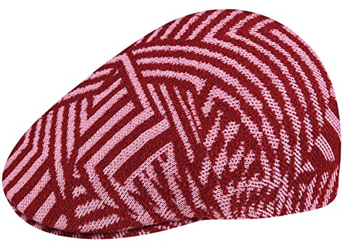 Kangol Virtual Grid 507 Flatcap Schirmmütze Schiebermütze Damen/Herren - mit Schirm Sommer Frühling-Sommer - XL (60-61 cm) rot