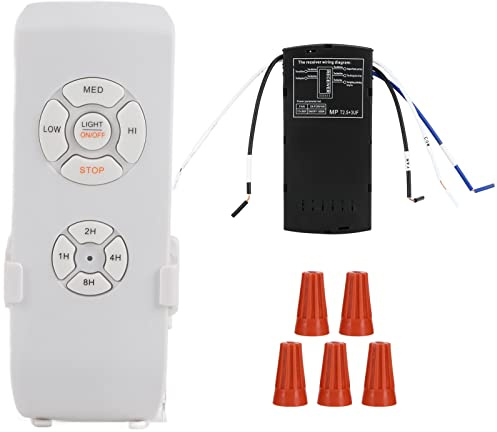 Atyhao Drahtloser Timing-Schalter Decken Lüfter Lampe Fernbedienung Ssatz für Decken Ventilator für PC-Material Optimiertes Design