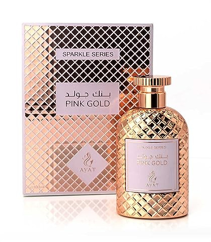 AYAT PERFUMES Eau de Parfum Sparkle-Serie 100 ml Duft Arabian für Frauen – ein sinnlicher orientalischer Duft, entworfen und hergestellt in Dubai (Pink Gold)