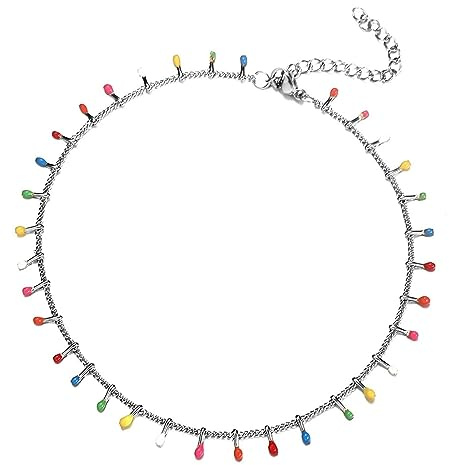 Dsnyu Fussketten für Frauen Perlen, Fußkettchen für Damen Silber Edelstahl Kette Fußschmuck 30cm Verstellbar